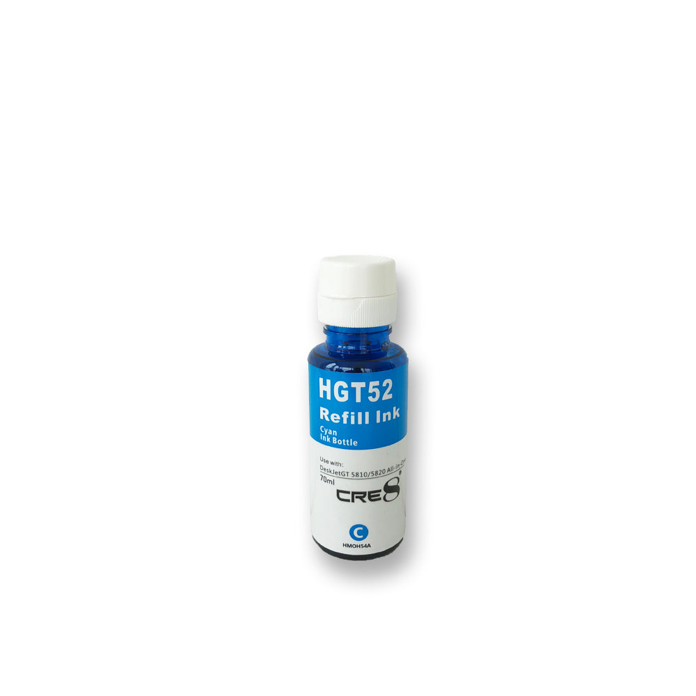 CRE8 | Compatible HP GT52 Cyan Refill Bottle Ink
