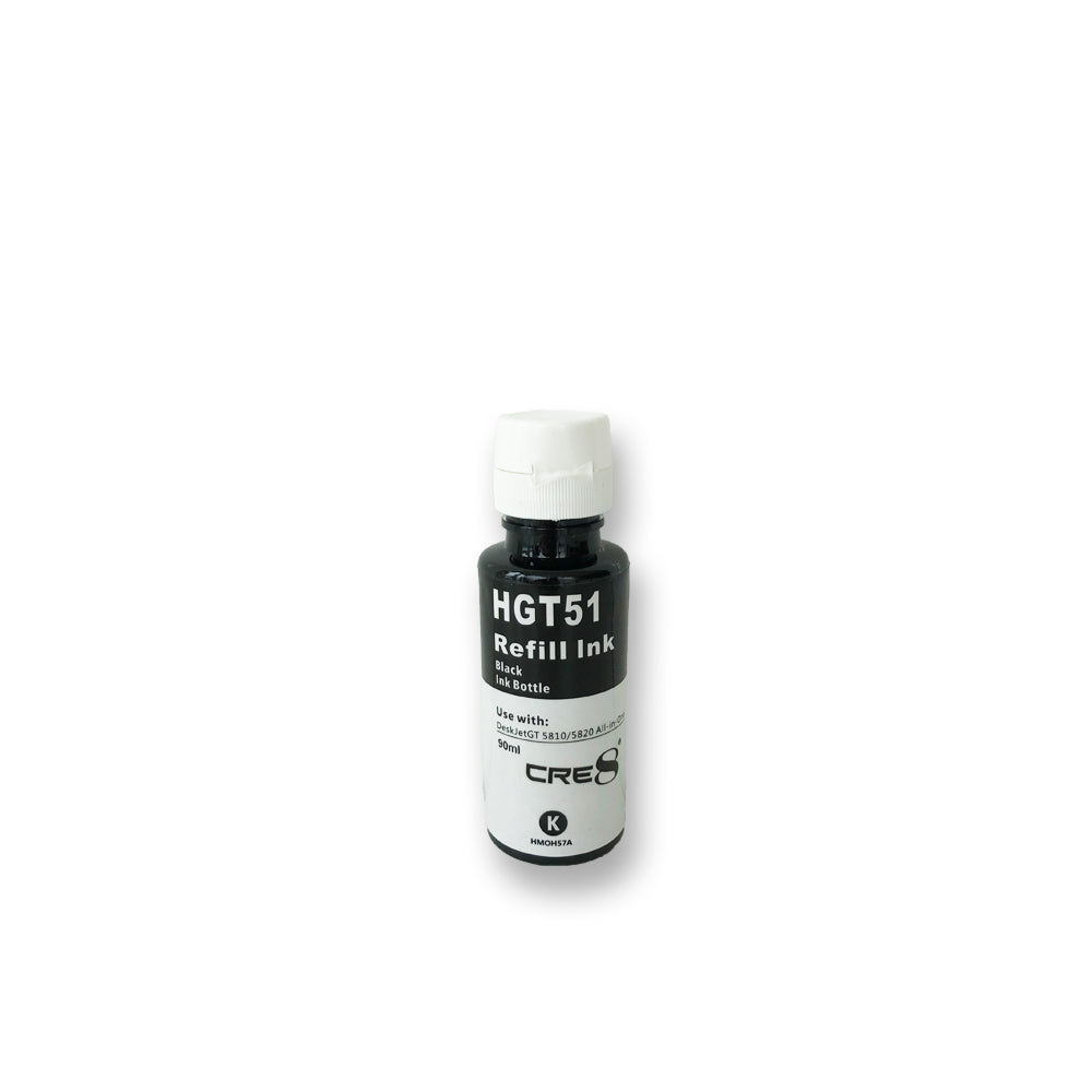 CRE8 | Compatible HP GT51 Black Refill Bottle Ink