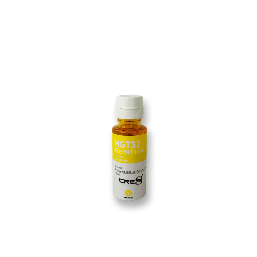 CRE8 | Compatible HP GT52 Yellow Refill Bottle Ink