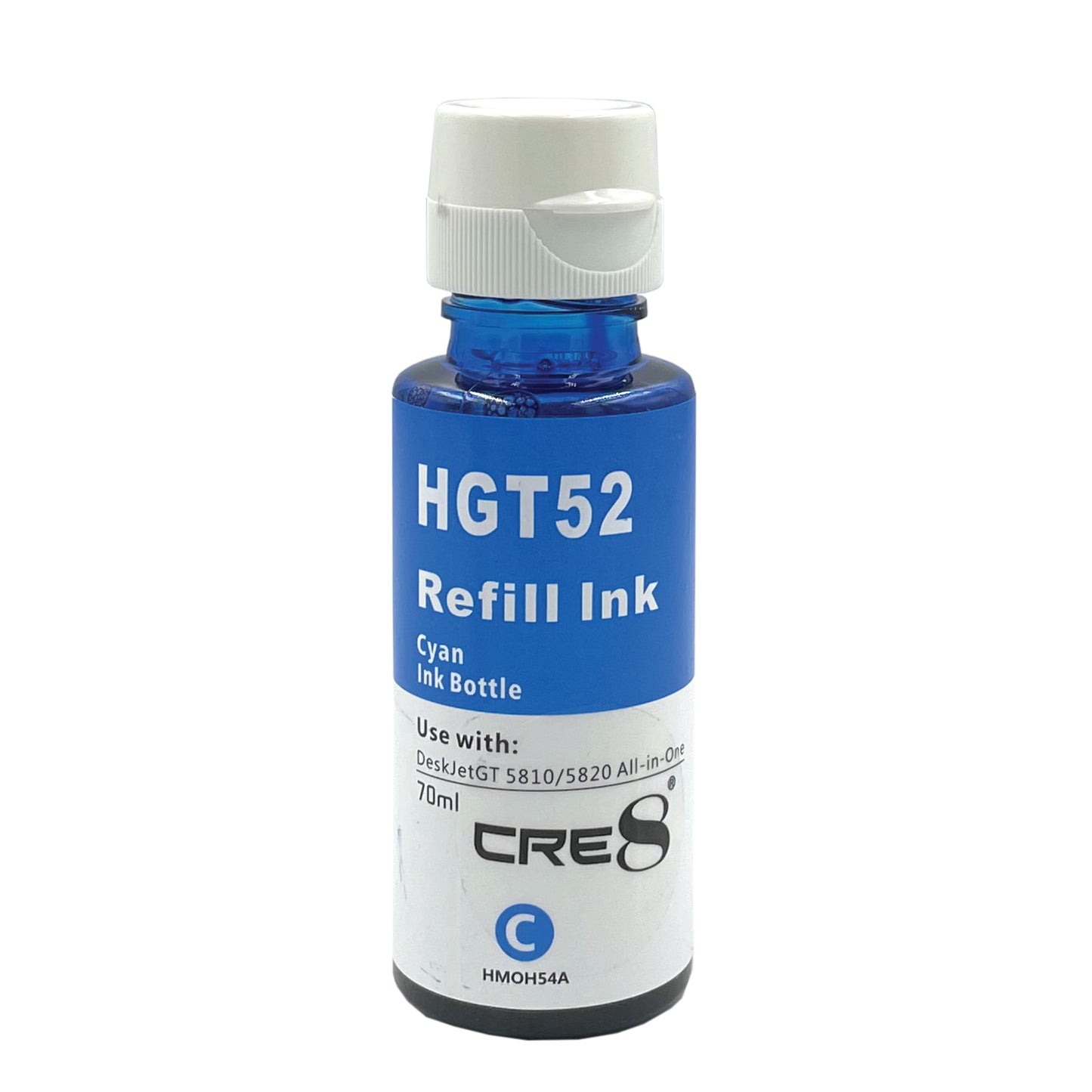 CRE8 | Compatible HP GT52 Cyan Refill Bottle Ink