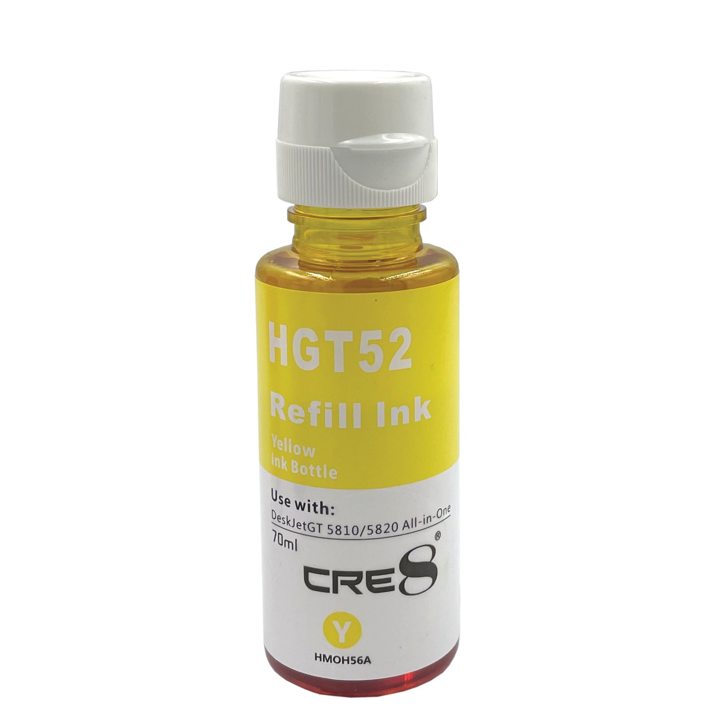 CRE8 | Compatible HP GT52 Yellow Refill Bottle Ink