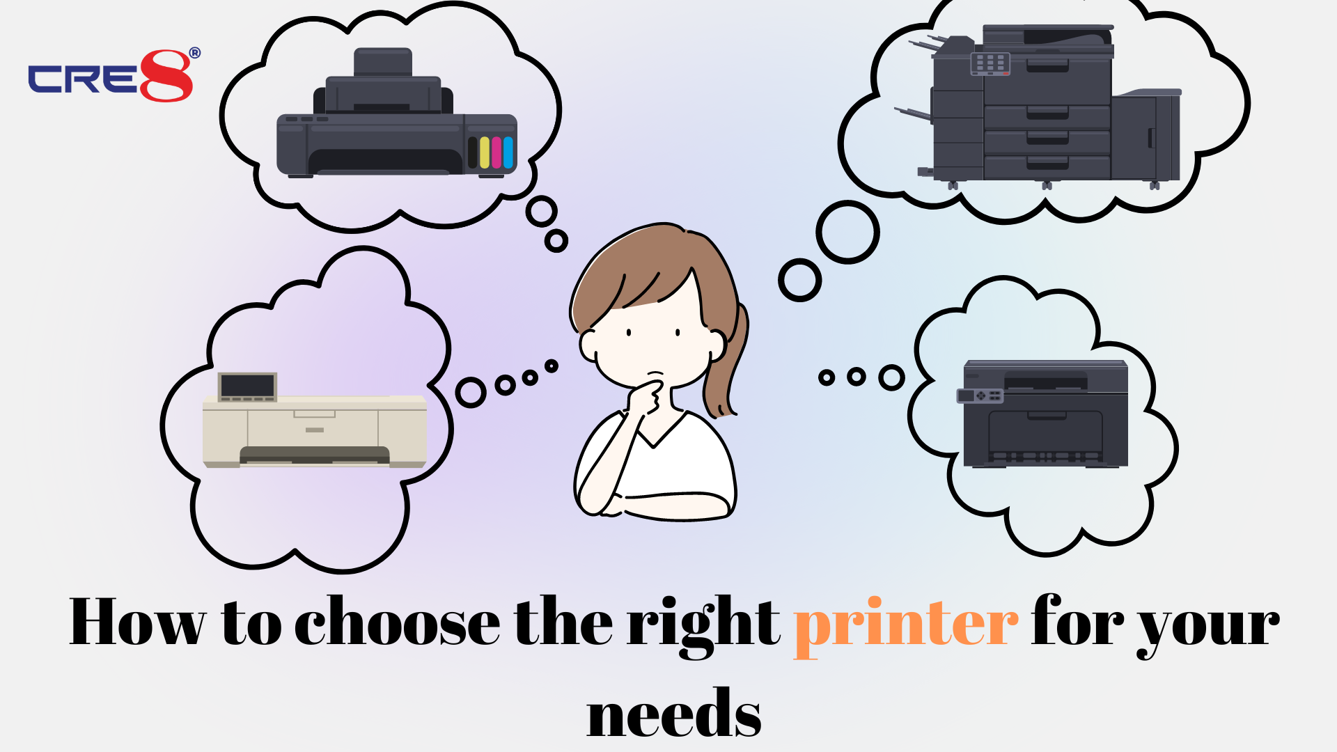How To Choose A Printer For Small Business How to choose the right printer for your needs – CRE8