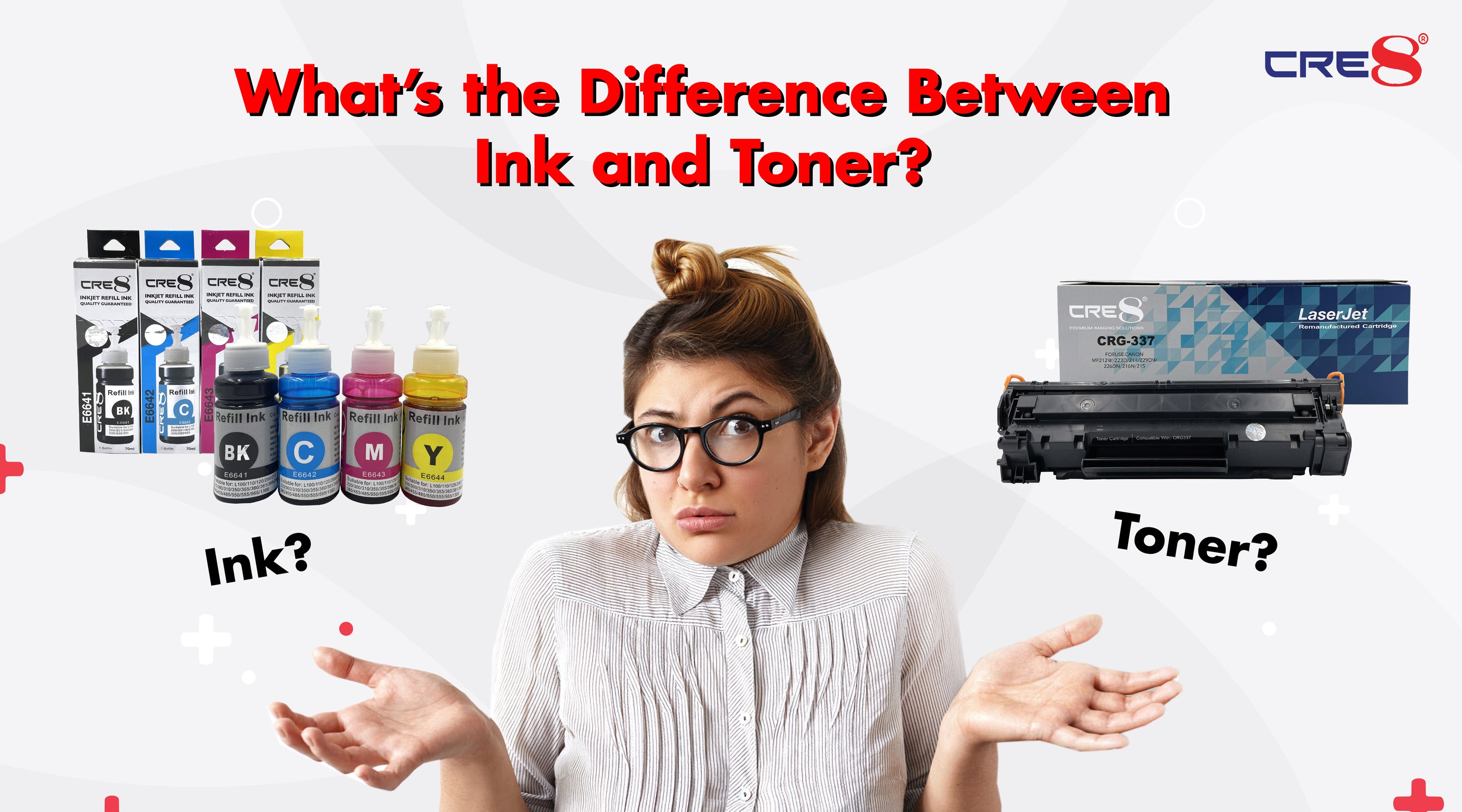 CRE8 What Are The Differences Between Toner And Ink Cartridges?