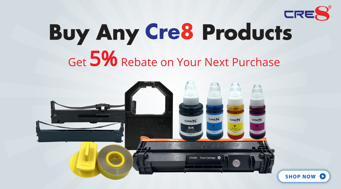 CRE8 | Buy any CRE8 products and get 5% rebate for next purchase