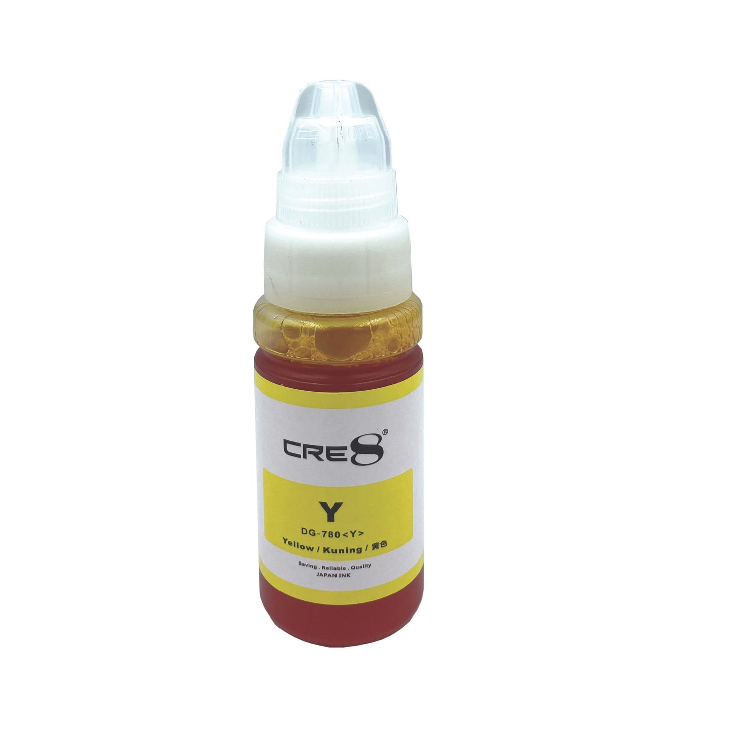 CRE8 | Compatible Canon DG-780 Yellow Colour Refill Bottle Ink