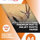 CRE8 | Premium Inkjet Matte Photo Paper A4 190g / 20 sheets